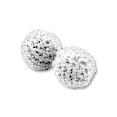 Chop Ball set-knit-1"-White