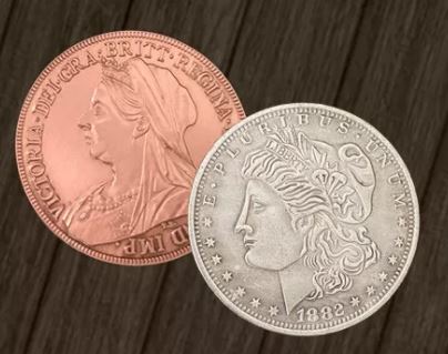 Hopping Morgan Dollar copper