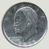 Jumbo Coin-3" Ike Dollar