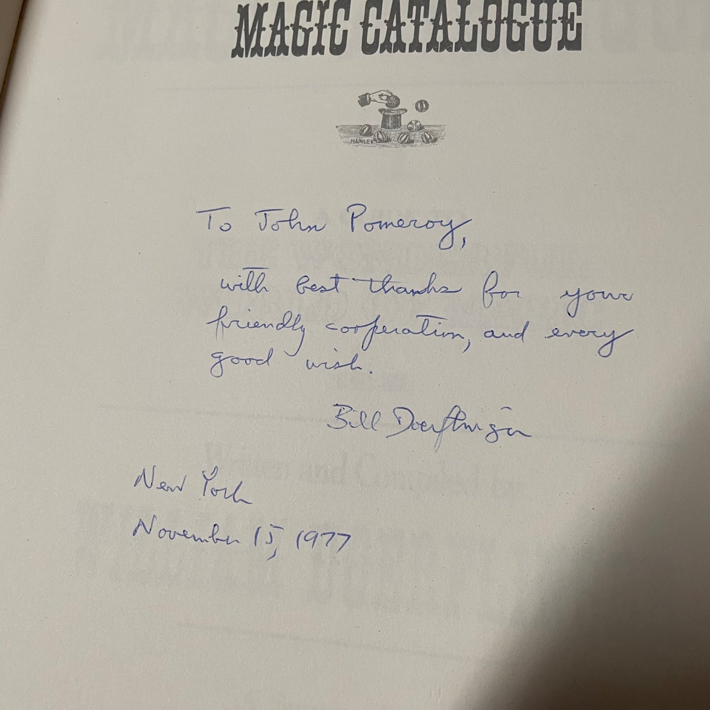 The Magic Catalog