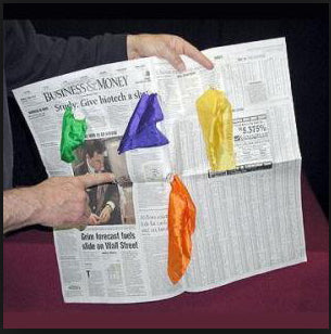 Silks From Newspaper Production-gimmick