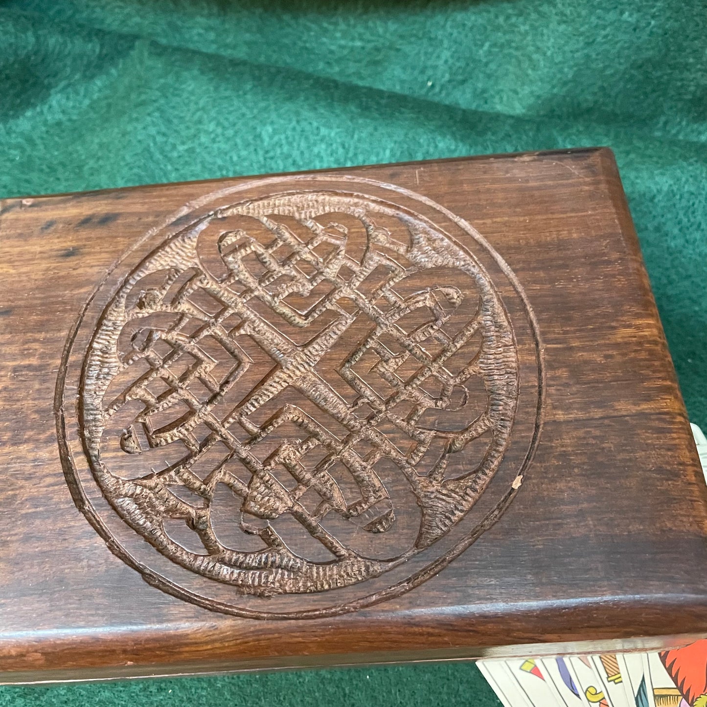 Card Box-Celtic with metal hardware