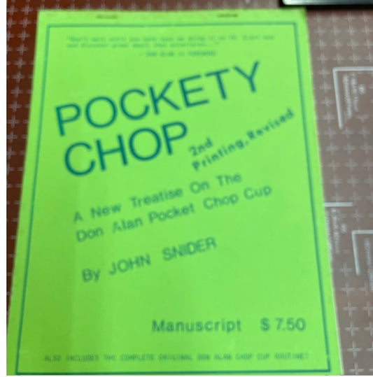 Pockety Chop by John Snider