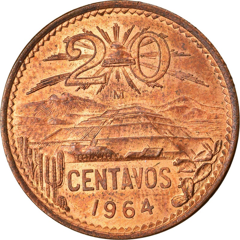 20 Centavo-Mexican coin