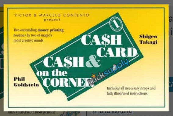 Cash Card & Cash on the Corner- Goldstein