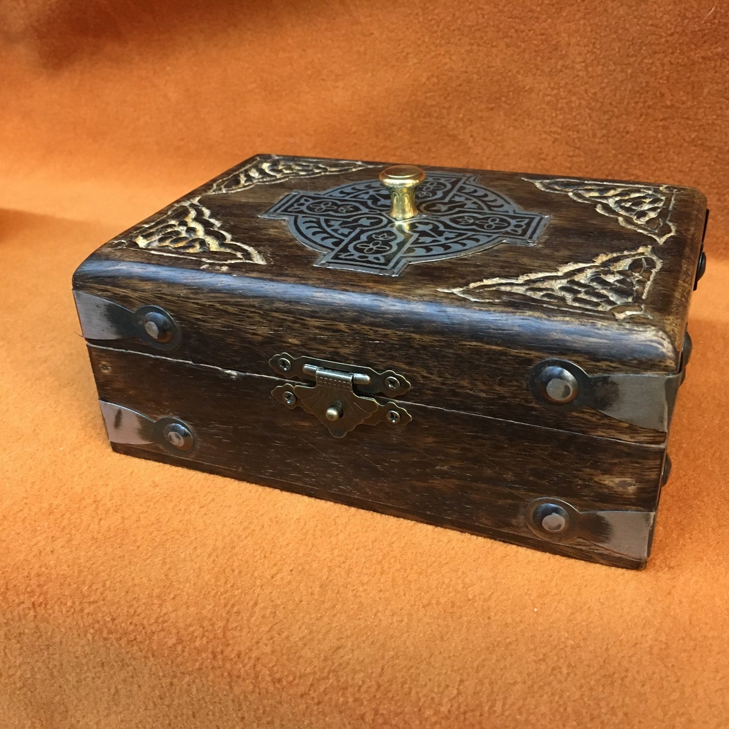 Celtic Card Box metal trim