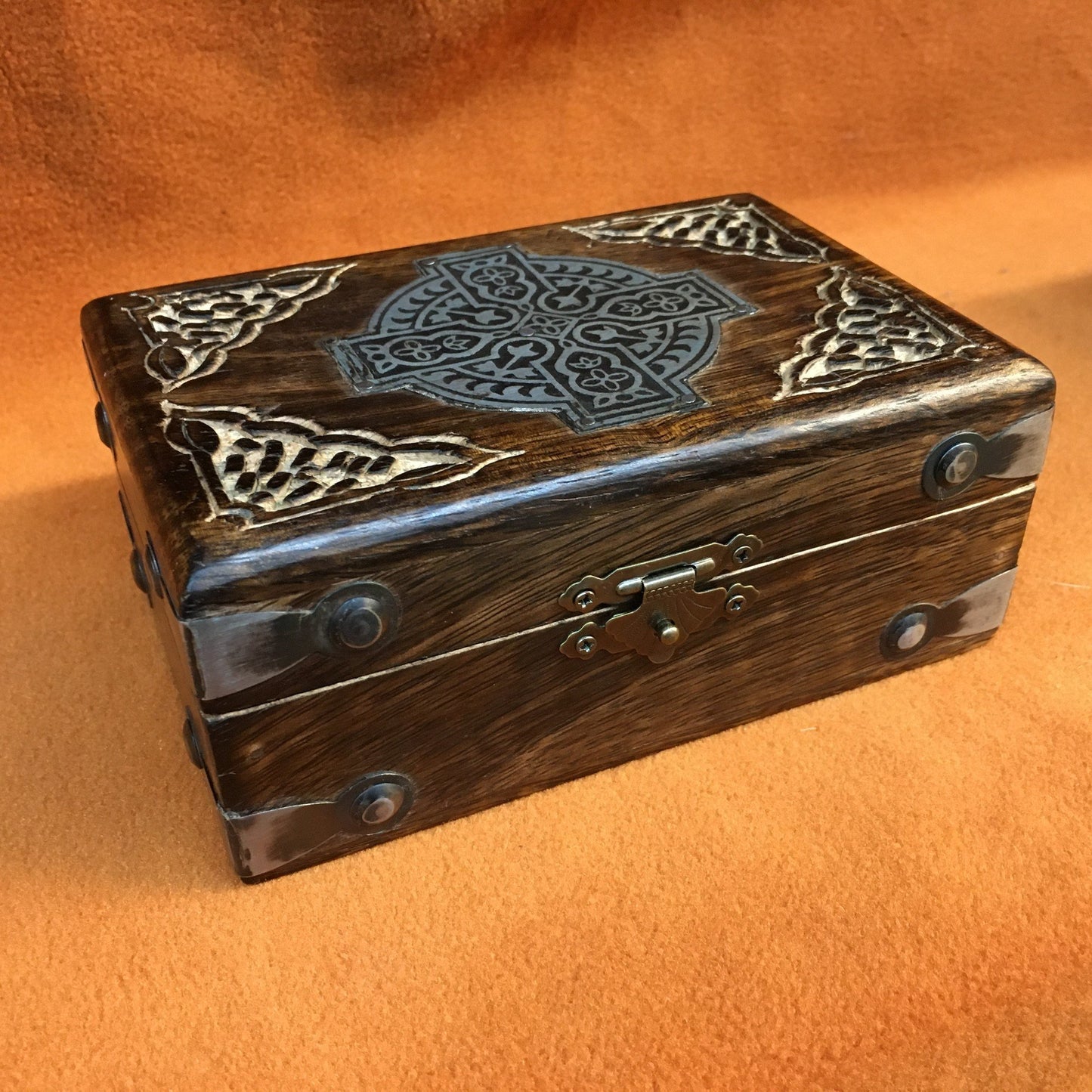 Celtic Card Box metal trim