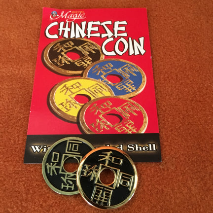 Chinese Coin with shell – Viking Magic