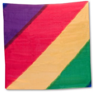 Diagonal Multi-Colored Silk 18”