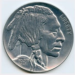 Jumbo Coin-3" Buffalo Head Nickel