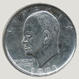 Jumbo Coin-3" Ike Dollar