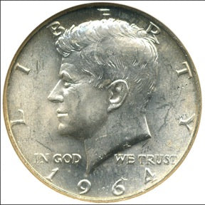 Jumbo Coin-3" Kennedy Half Dollar-1964