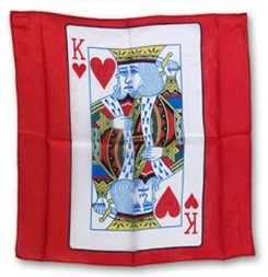 Card Silk Set-King of Hearts-Blank Face 18”