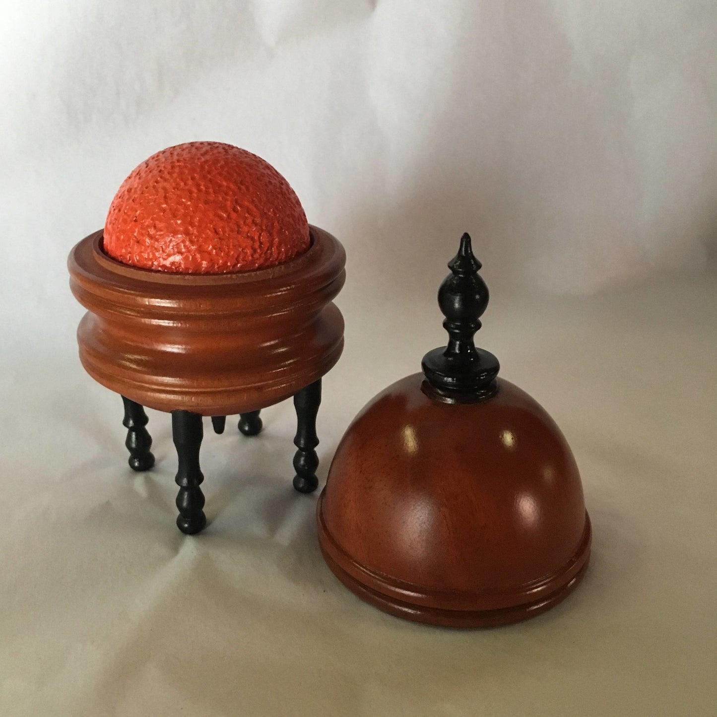 Orange Vase Tarbell-CW, Asian mahogany or Ebony