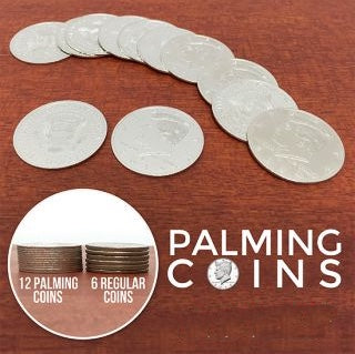 Palming Coins-US 50 cent coins-12 pc