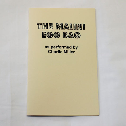The Malini Egg Bag booklet-Charlie Miller