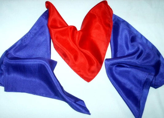 20th Century Silks-blue and red