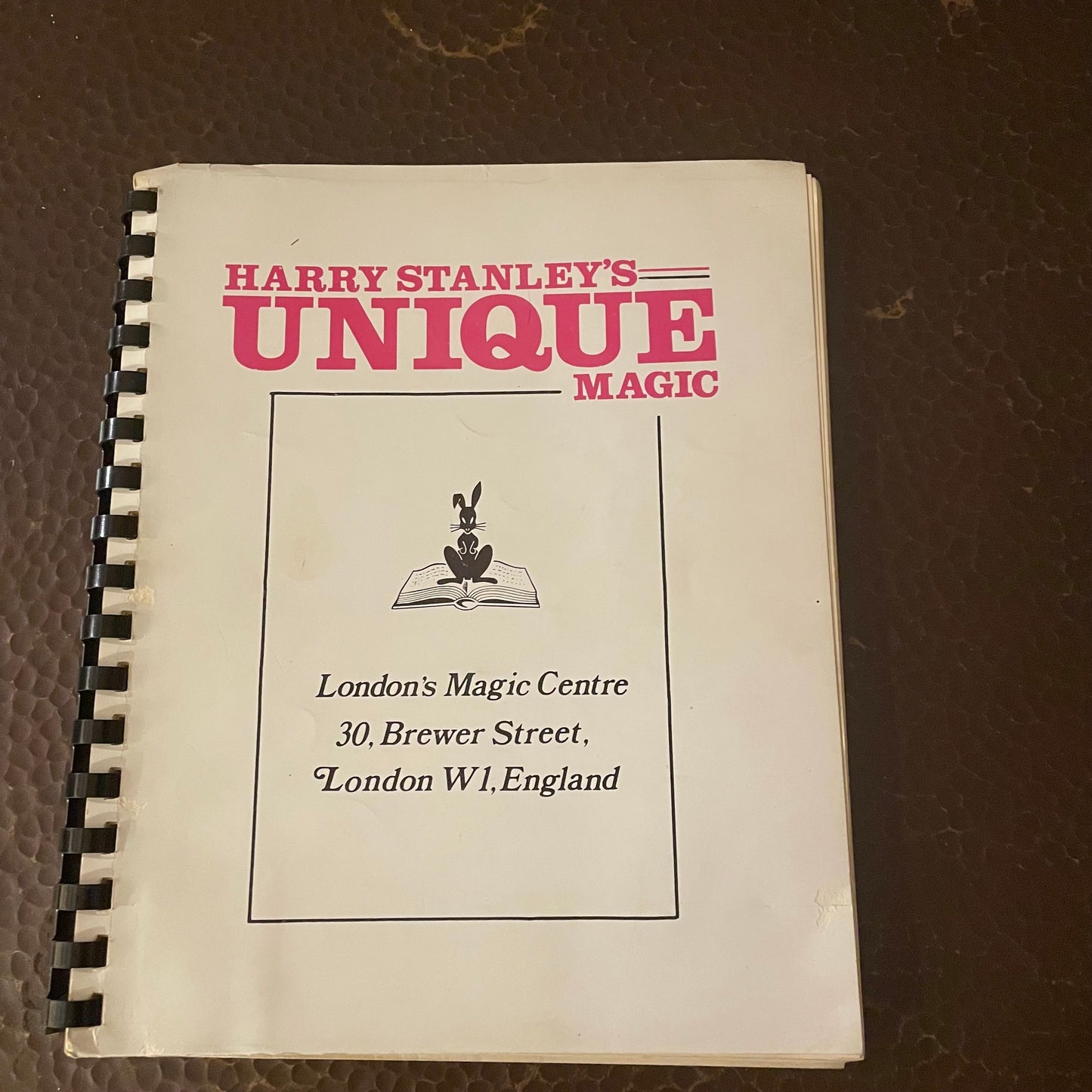 Unique Magic Harry Stanley-Red cover catalog.