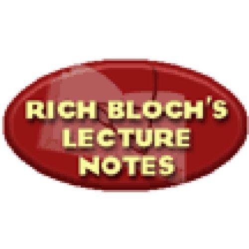 Rich Bloch's Lecture Notes-II
