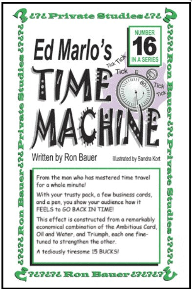 Ed Marlo’s Time Machine